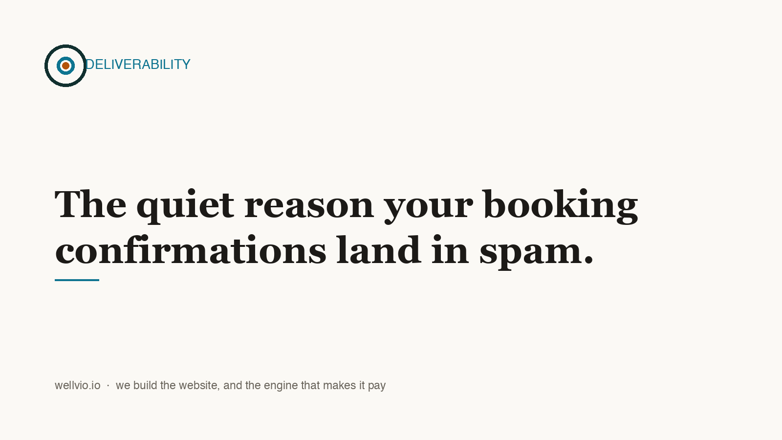 The Quiet Reason Your Booking Confirmations Land in Spam